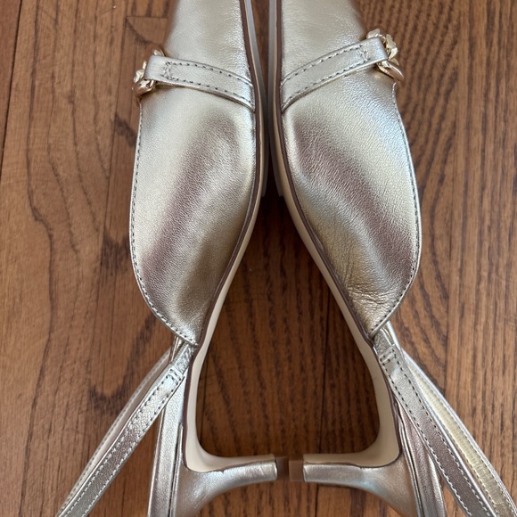 Gold Lilly slingback shoes - Picture 3 of 4